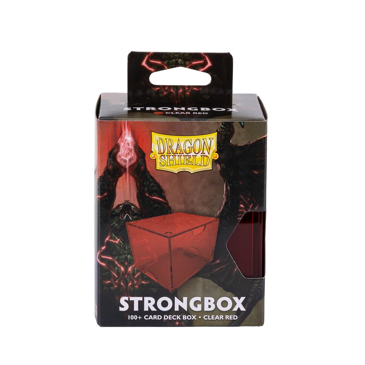 DRAGON SHIELD 100CT BOX STRONGBOX RED