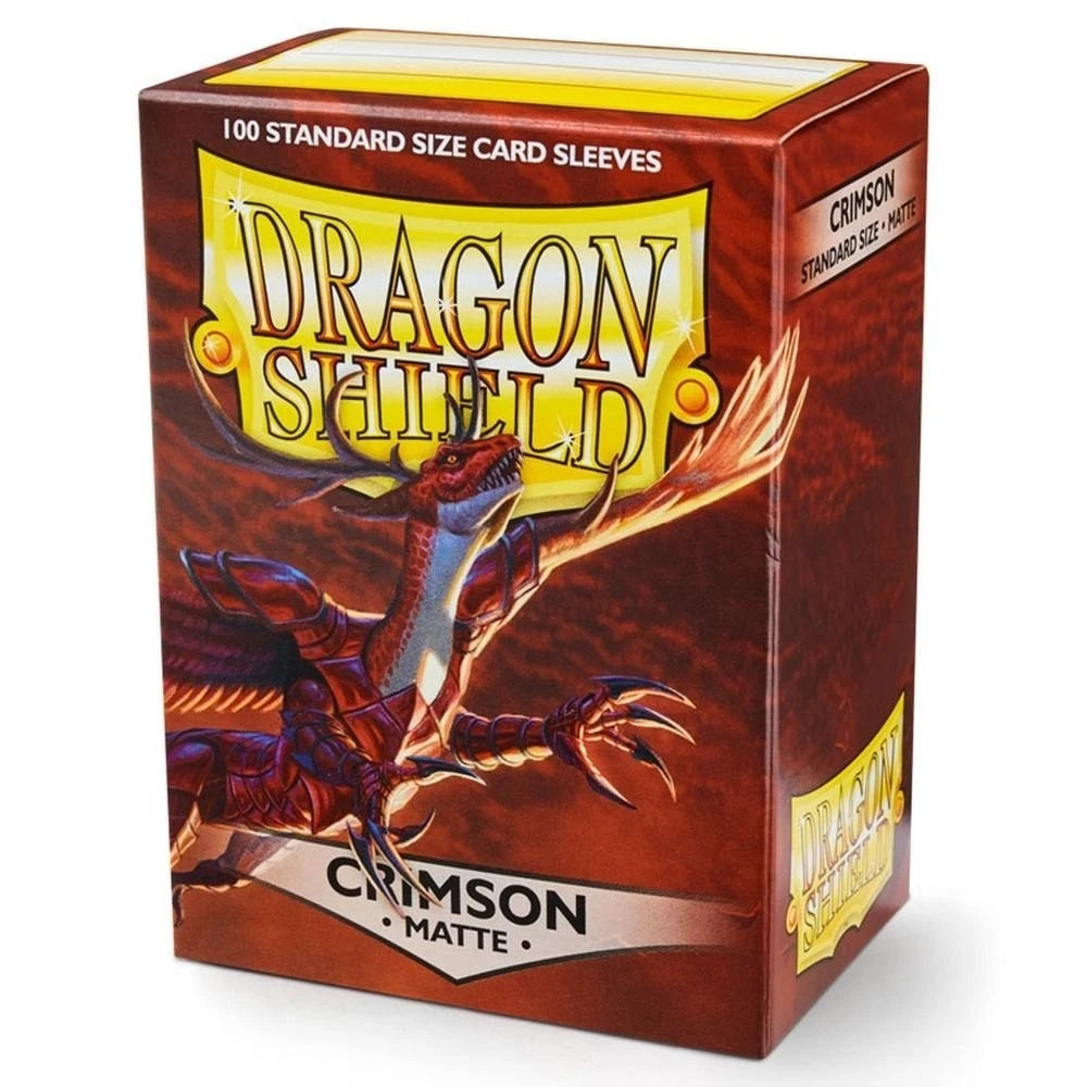 DRAGON SHIELD 100CT BOX MATTE CRIMSON