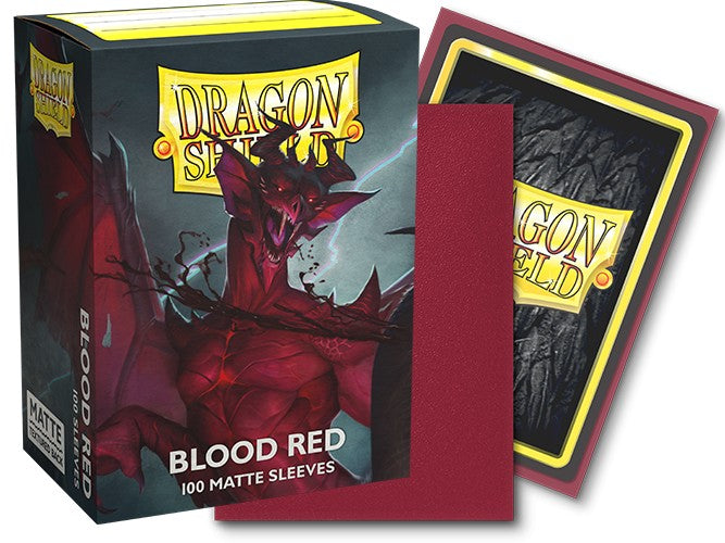 DRAGON SHIELD 100CT BOX MATTE BLOOD RED