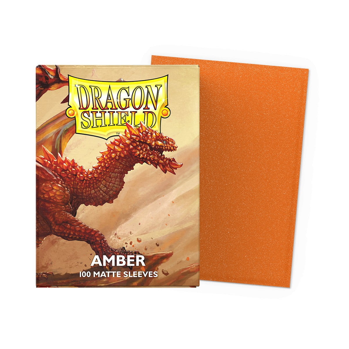 DRAGON SHIELD 100CT BOX MATTE AMBER