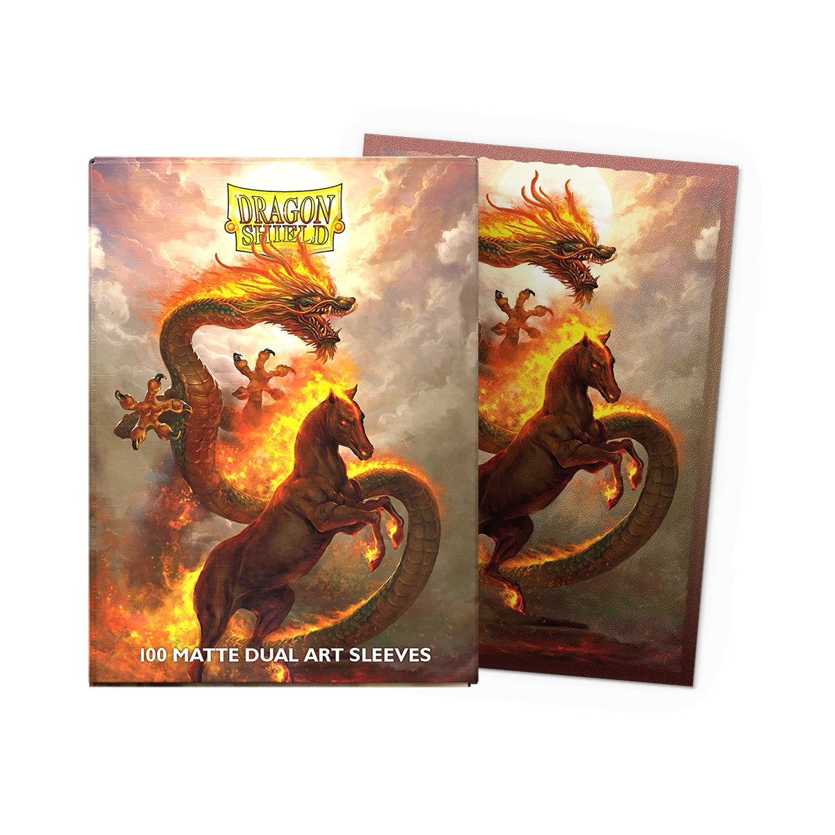 DRAGON SHIELD 100CT BOX MATTE FIRE HORSE