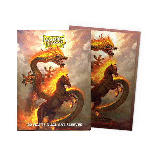 DRAGON SHIELD 100CT BOX MATTE FIRE HORSE
