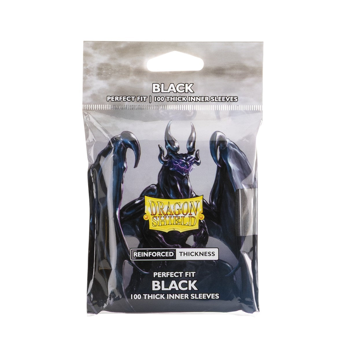 DRAGON SHIELD 100CT BLACK PERFECT FIT THICK