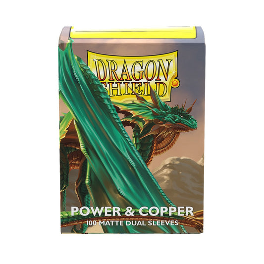 DRAGON SHIELD 100CT BOX DUAL MATTE POWER & COPPER
