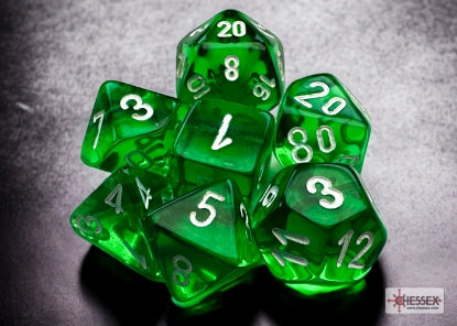 TRANSLUCENT MINI 7 DIE SET GREEN/WHITE