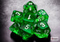 TRANSLUCENT MINI 7 DIE SET GREEN/WHITE