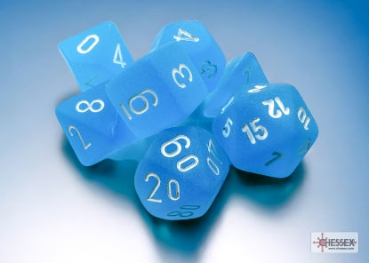 FROSTED MINI 7 DIE SET CARIBBEAN BLUE/WHITE