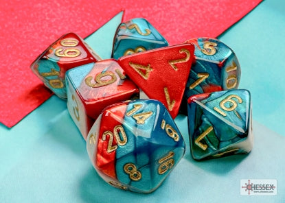 GEMINI MINI 7 DIE SET RED-TEAL/GOLD