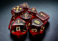 TRANSLUCENT CRIMSON/GOLD 7-DIE SET W/ BONUS DIE