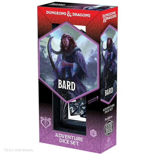 SDZ D&D ADVENTURE DICE BARD - BLUE BLACK