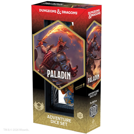 SDZ D&D ADVENTURE DICE PALADIN - ORANGE BLUE