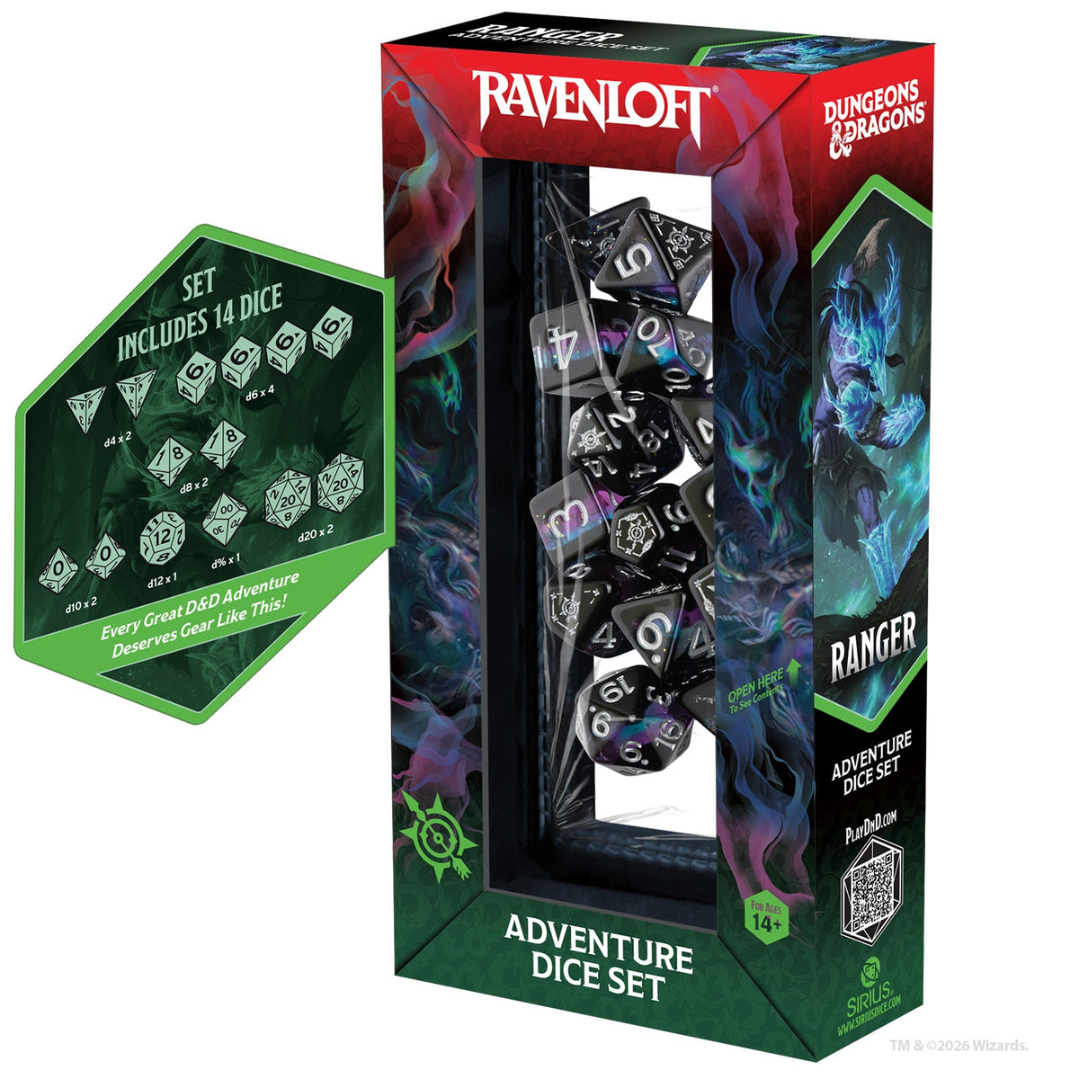 SDZ ADVENTURE DICE RANGER BLUE BLACK