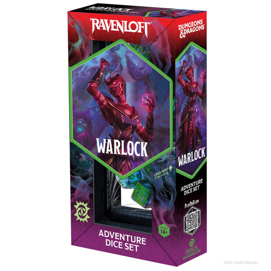 SDZ ADVENTURE DICE WARLOCK PURPLE GREEN