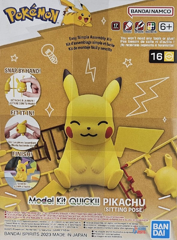 Pikachu Sitting Pose- Model Kit