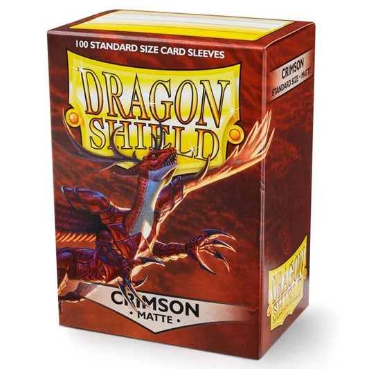 DRAGON SHIELD 100CT BOX MATTE CRIMSON