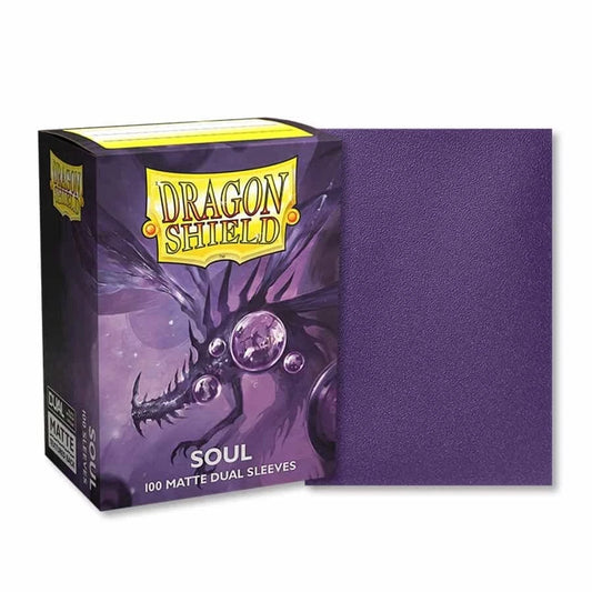 DRAGON SHIELD 100CT BOX DUAL MATTE SOUL PURPLE