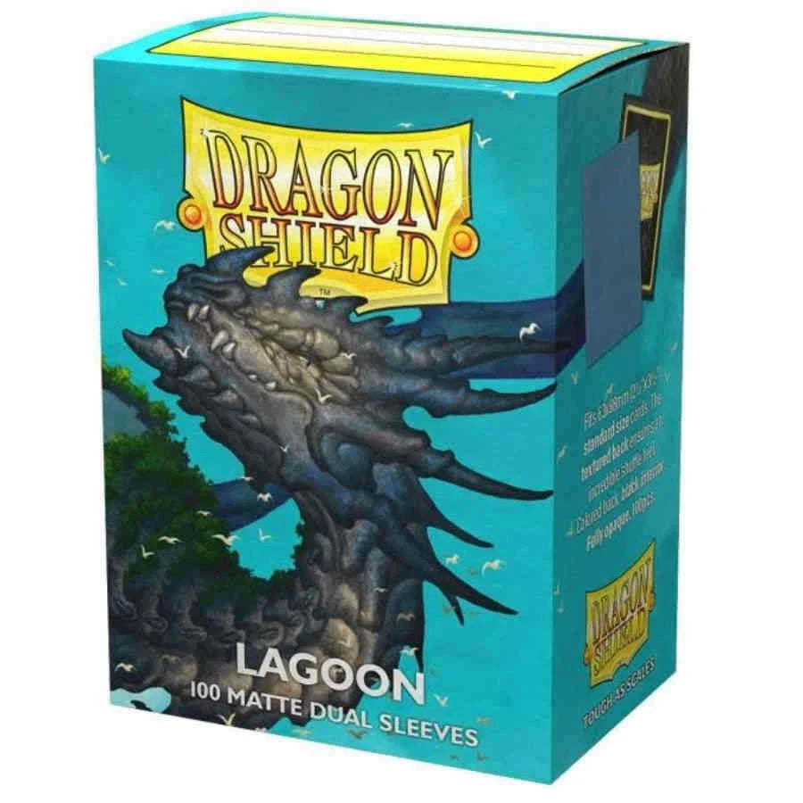 DRAGON SHIELD 100CT BOX DUAL MATTE LAGOON