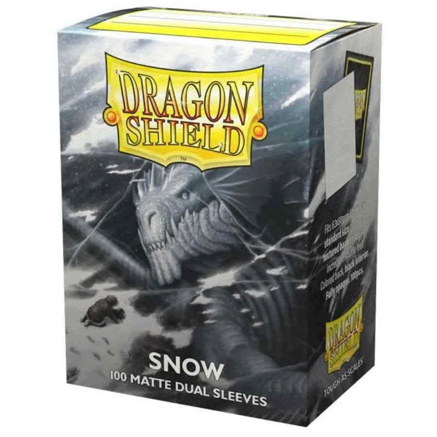 DRAGON SHIELD 100CT BOX DUAL MATTE SNOW