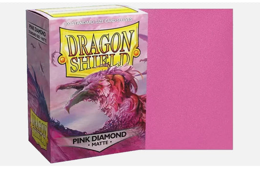 DRAGON SHIELD 100CT BOX MATTE PINK DIAMOND