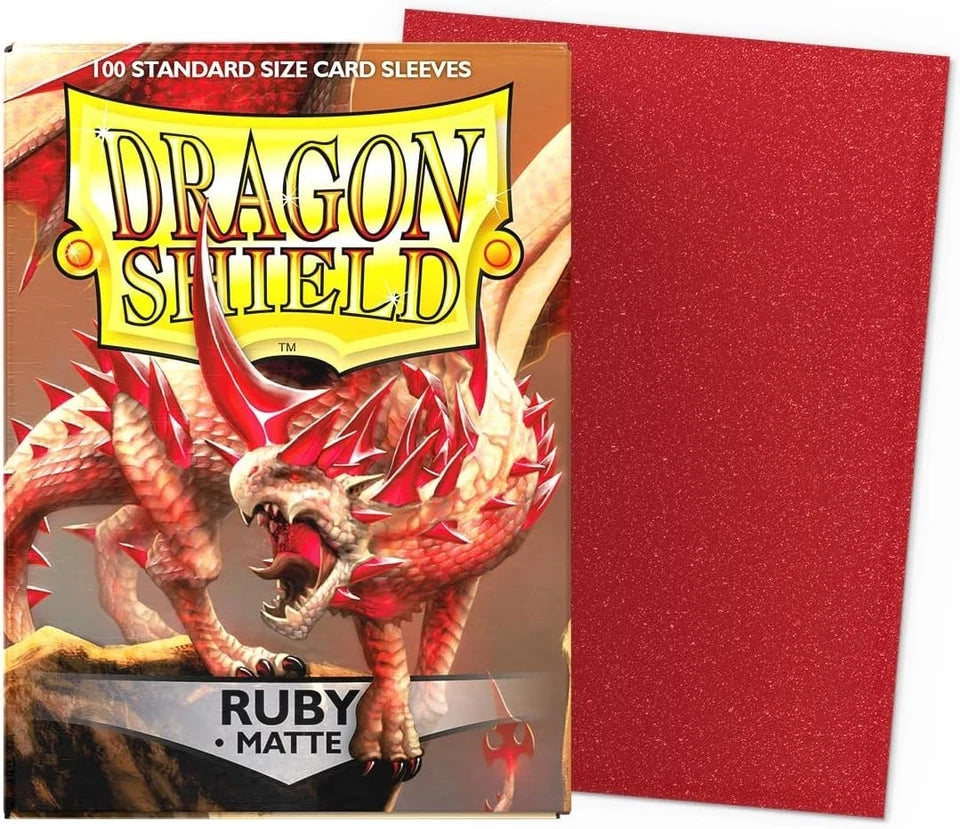 DRAGON SHIELD 100CT BOX MATTE RUBY